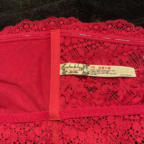 Free people, Lacey Looks Bra, Red, Medium - Picture 6 of 7